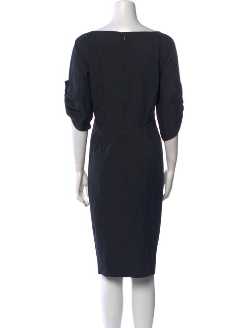 Donna Karan Bateau Neckline Knee-Length Dress