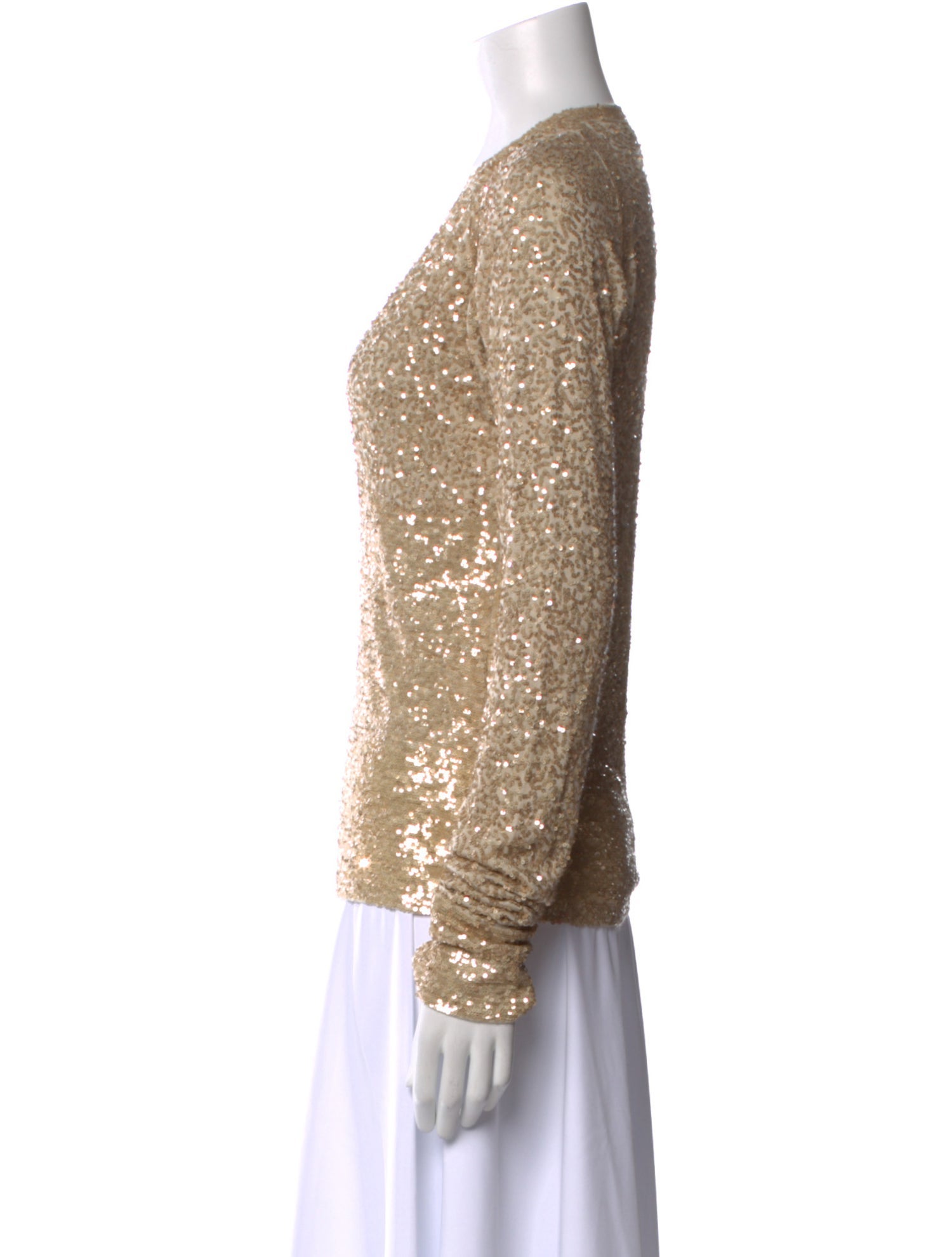 Donna Karan Cashmere V-Neck Top