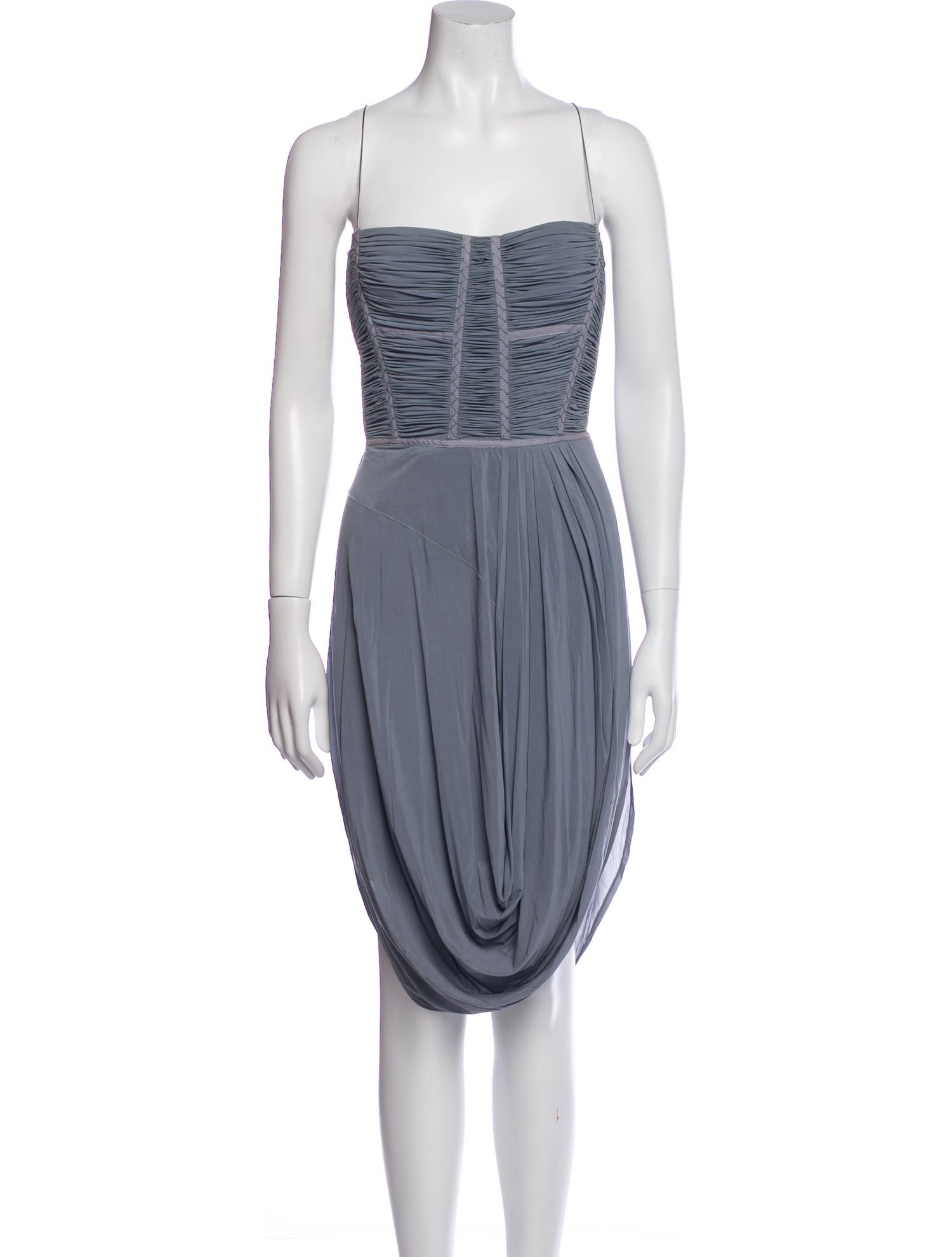 Donna Karan Square Neckline Knee-Length Dress