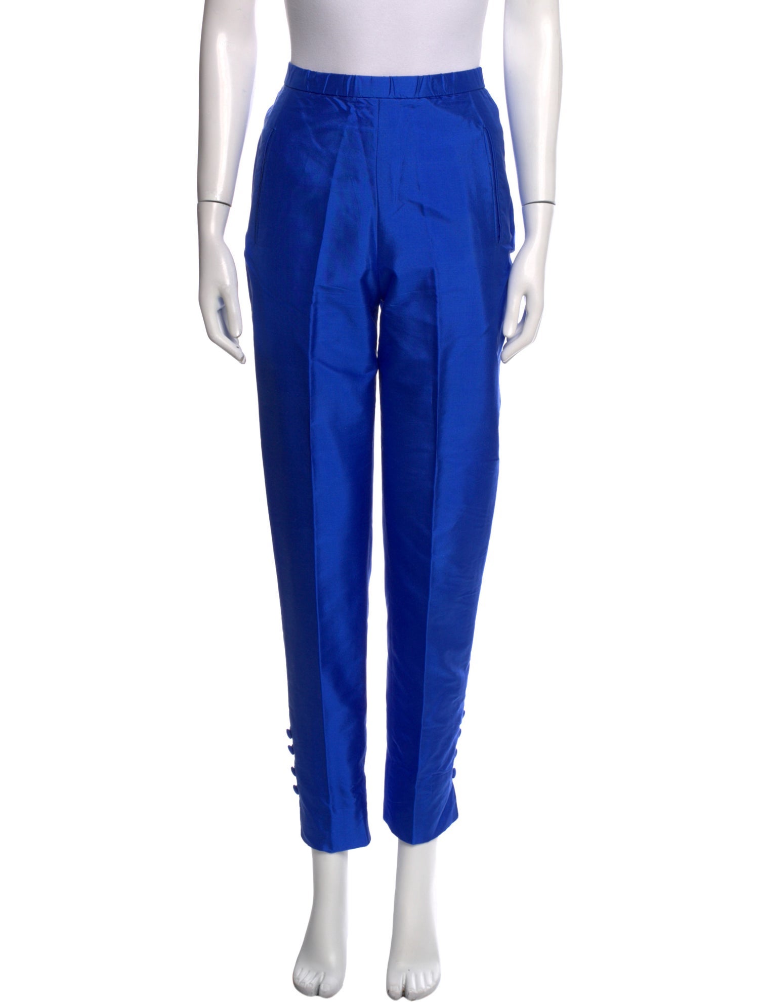 Donna Karan Silk Straight Leg Pants