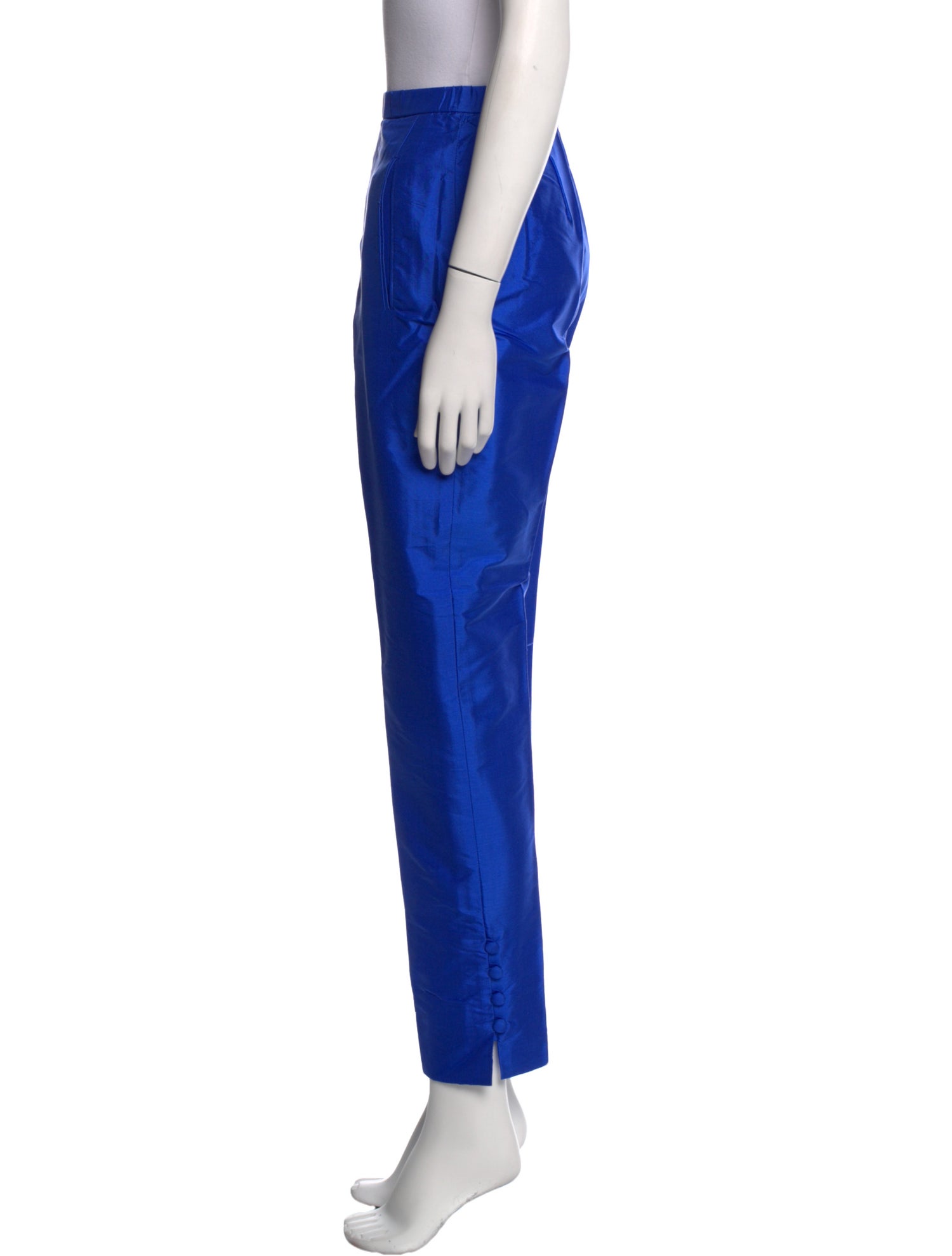 Donna Karan Silk Straight Leg Pants