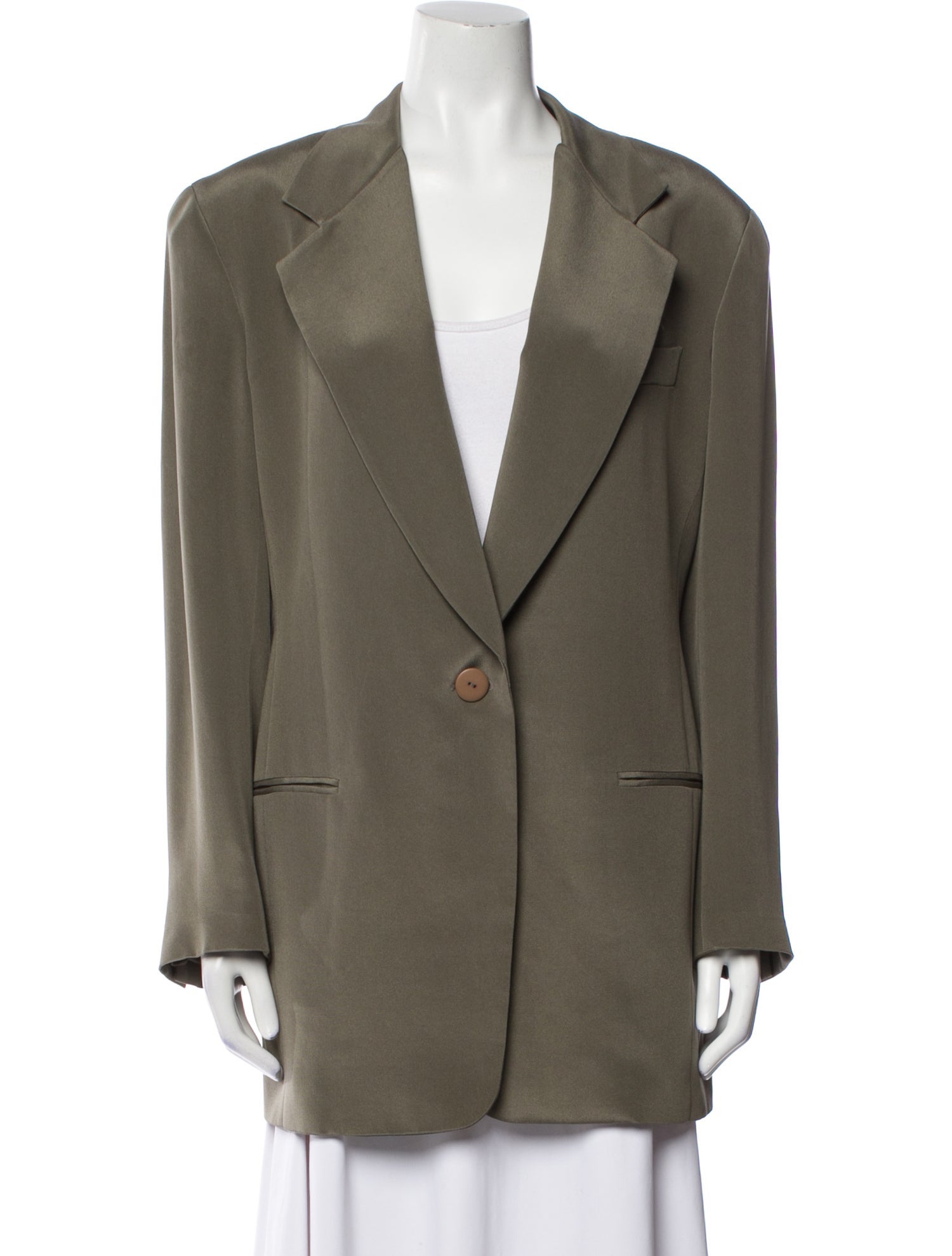 Donna Karan Silk Peacoat
