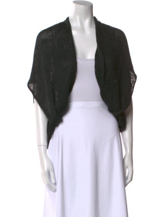 Donna Karan Linen Open Front Sweater