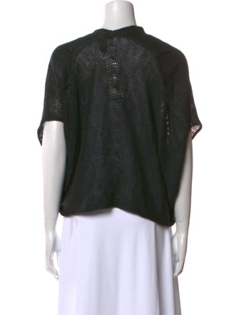Donna Karan Linen Open Front Sweater