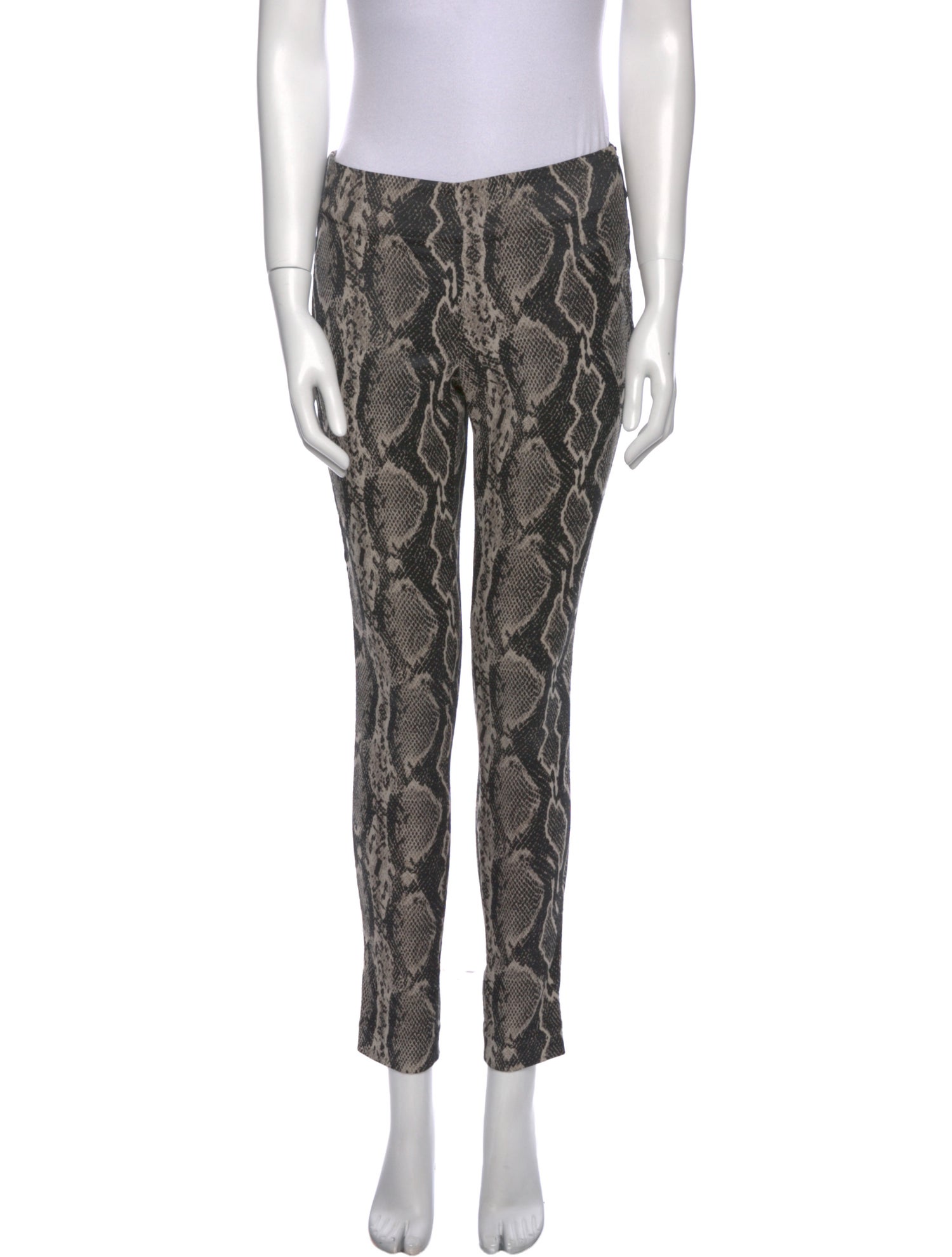 Donna Karan Animal Print Skinny Leg Pants