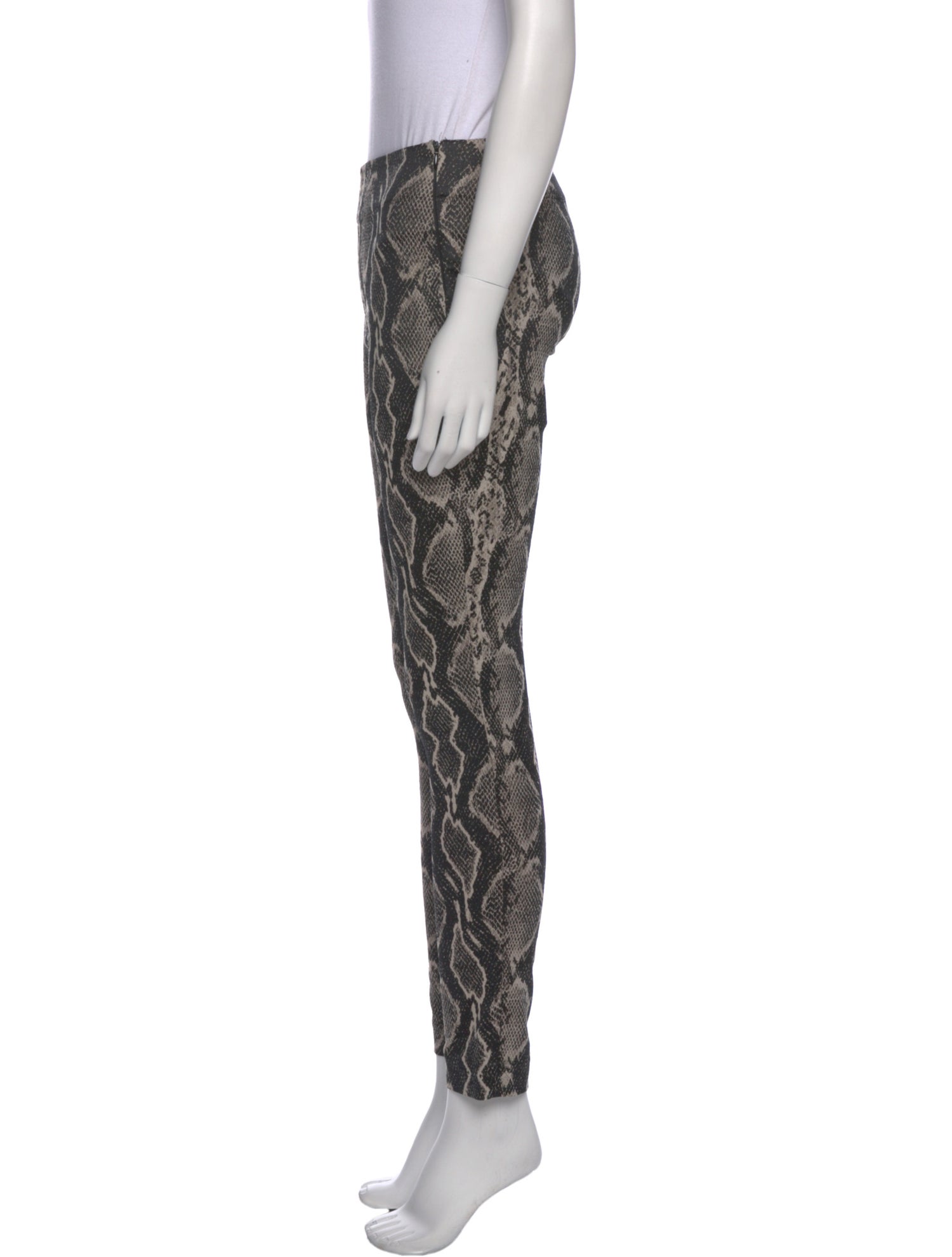 Donna Karan Animal Print Skinny Leg Pants