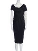 Donna Karan Cowl Neck Midi Length Dress