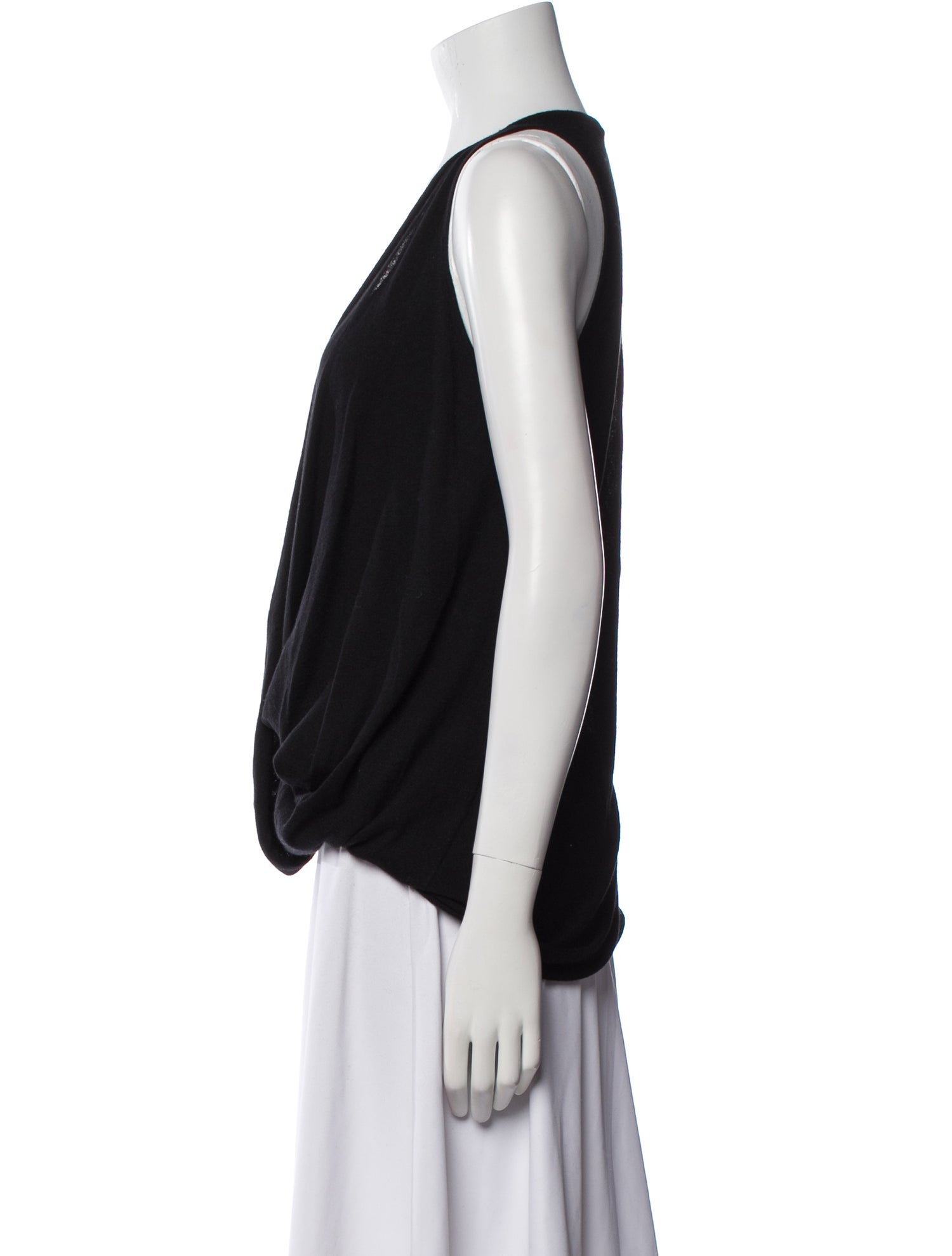 Donna Karan Cashmere V-Neck Blouse