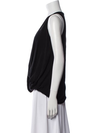Donna Karan Cashmere V-Neck Blouse