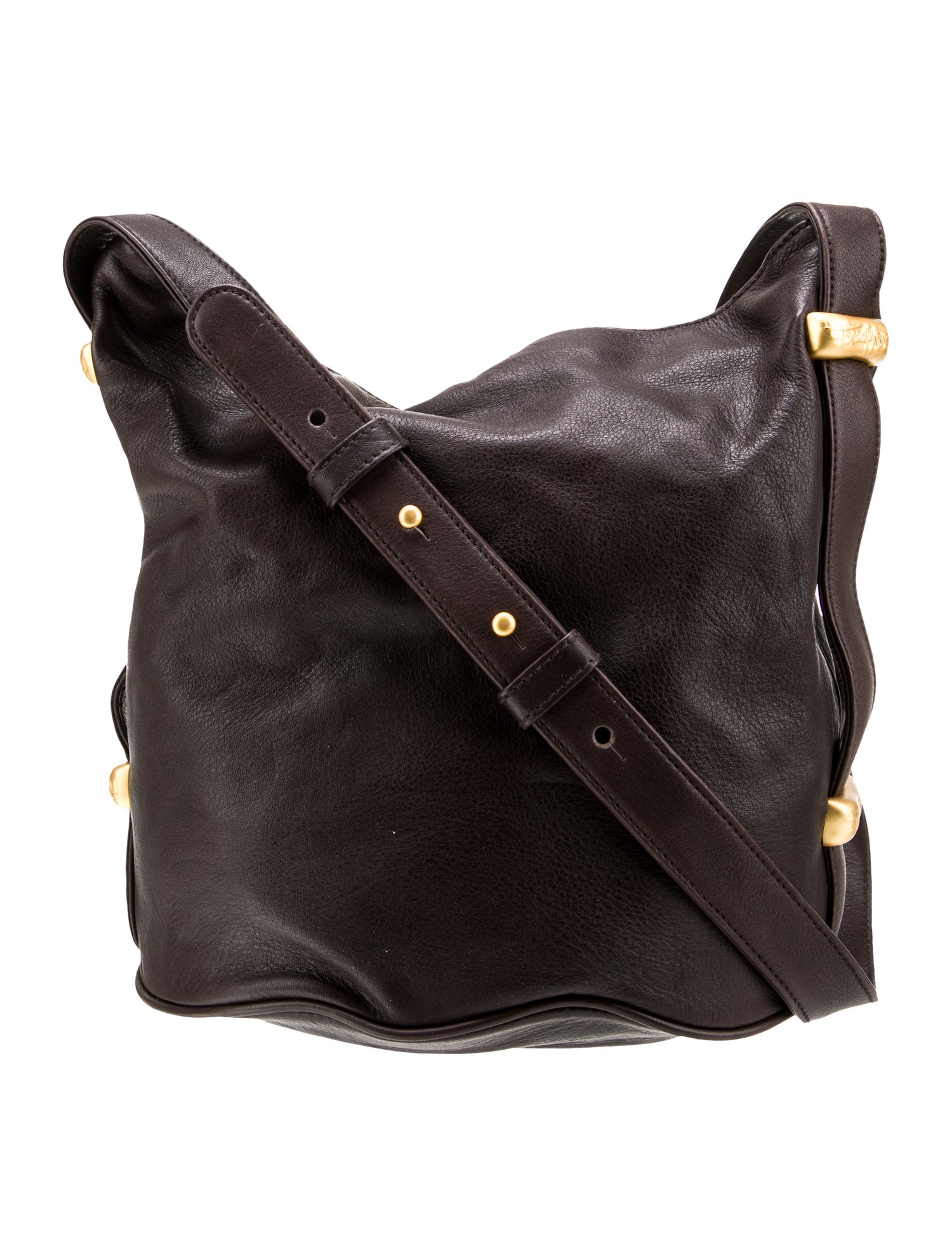 Donna Karan Leather Messenger Bag