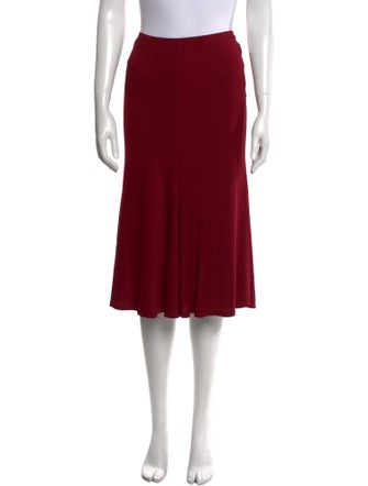 Donna Karan Mesh Accents Knee-Length Skirt
