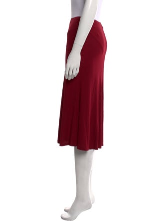 Donna Karan Mesh Accents Knee-Length Skirt