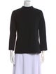 Donna Karan Wool Mock Neck Sweater