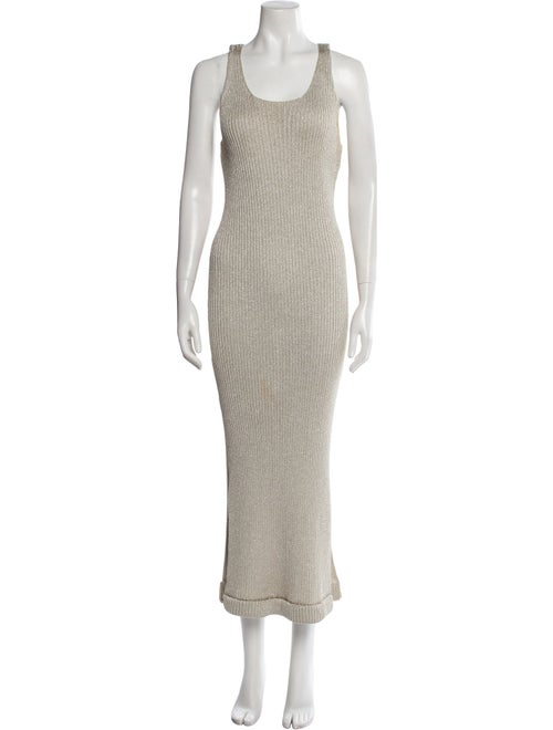 Donna Karan Scoop Neck Long Dress