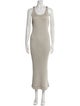 Donna Karan Scoop Neck Long Dress