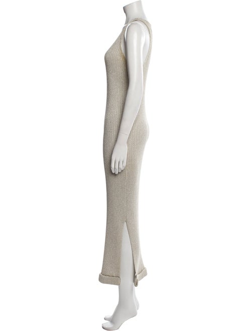 Donna Karan Scoop Neck Long Dress