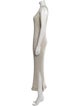 Donna Karan Scoop Neck Long Dress