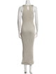 Donna Karan Scoop Neck Long Dress