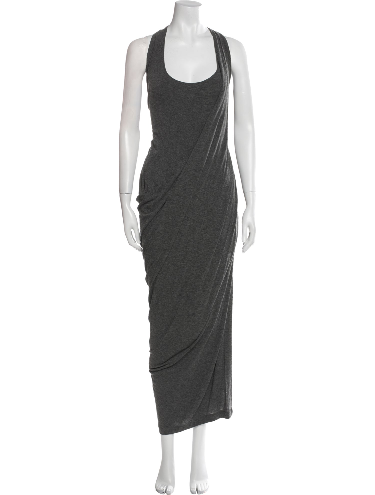 Donna Karan Scoop Neck Long Dress