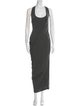 Donna Karan Scoop Neck Long Dress
