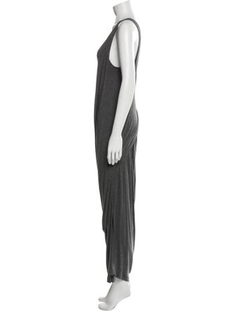 Donna Karan Scoop Neck Long Dress
