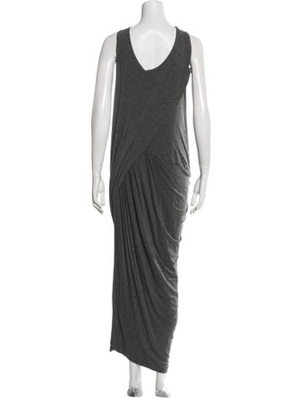 Donna Karan Scoop Neck Long Dress