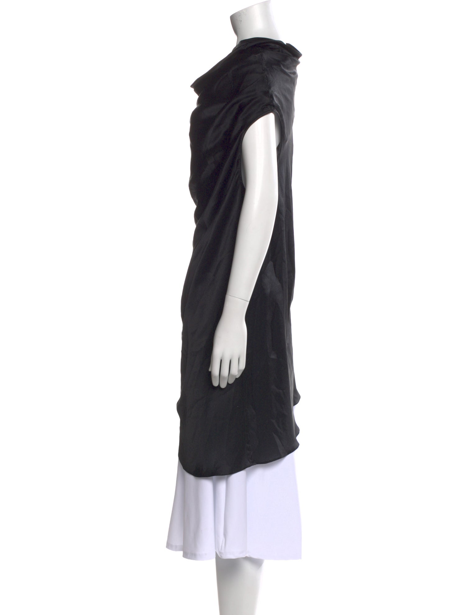 Donna Karan Silk Cowl Neck Tunic