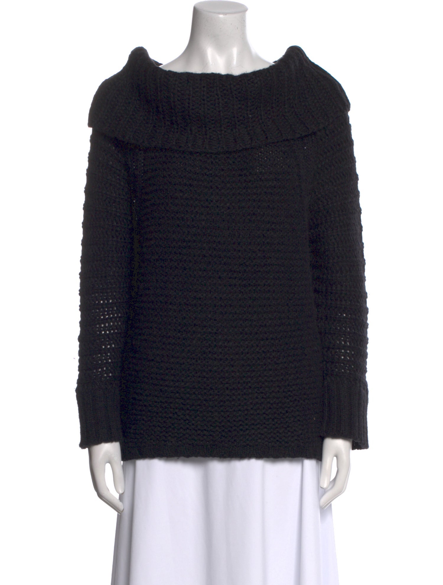 Donna Karan Alpaca Scoop Neck Sweater