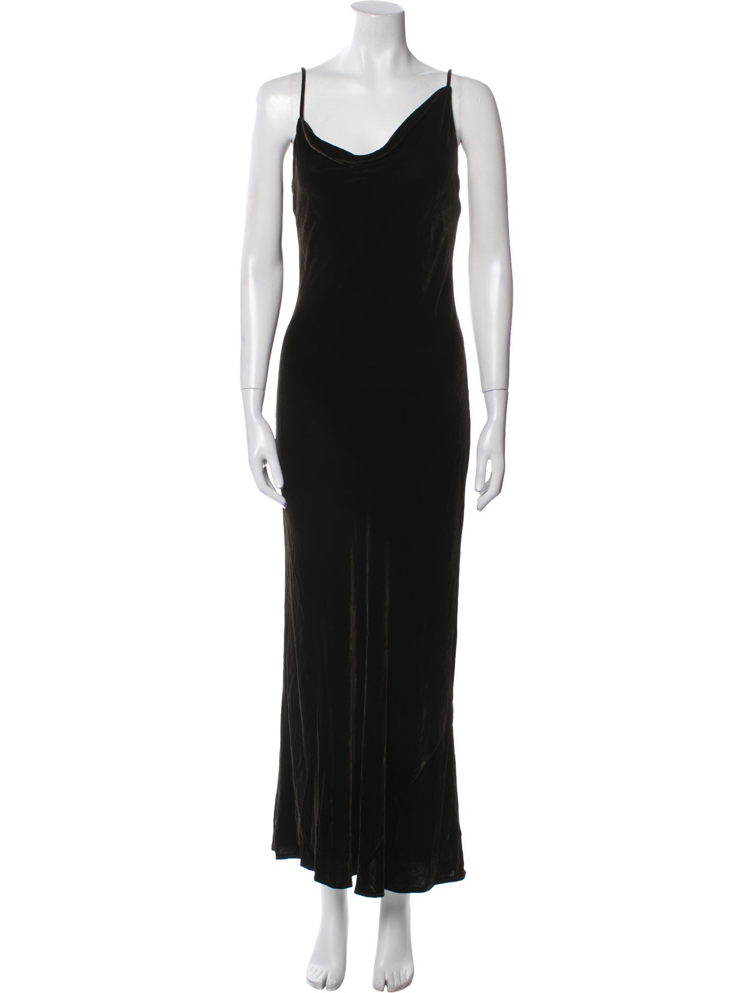 Donna Karan Cowl Neck Long Dress