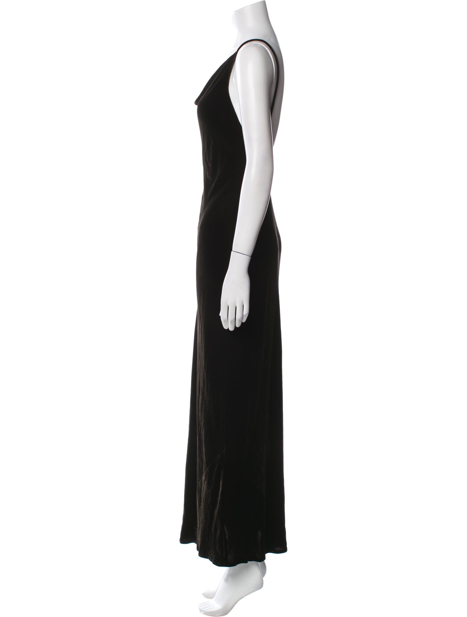 Donna Karan Cowl Neck Long Dress