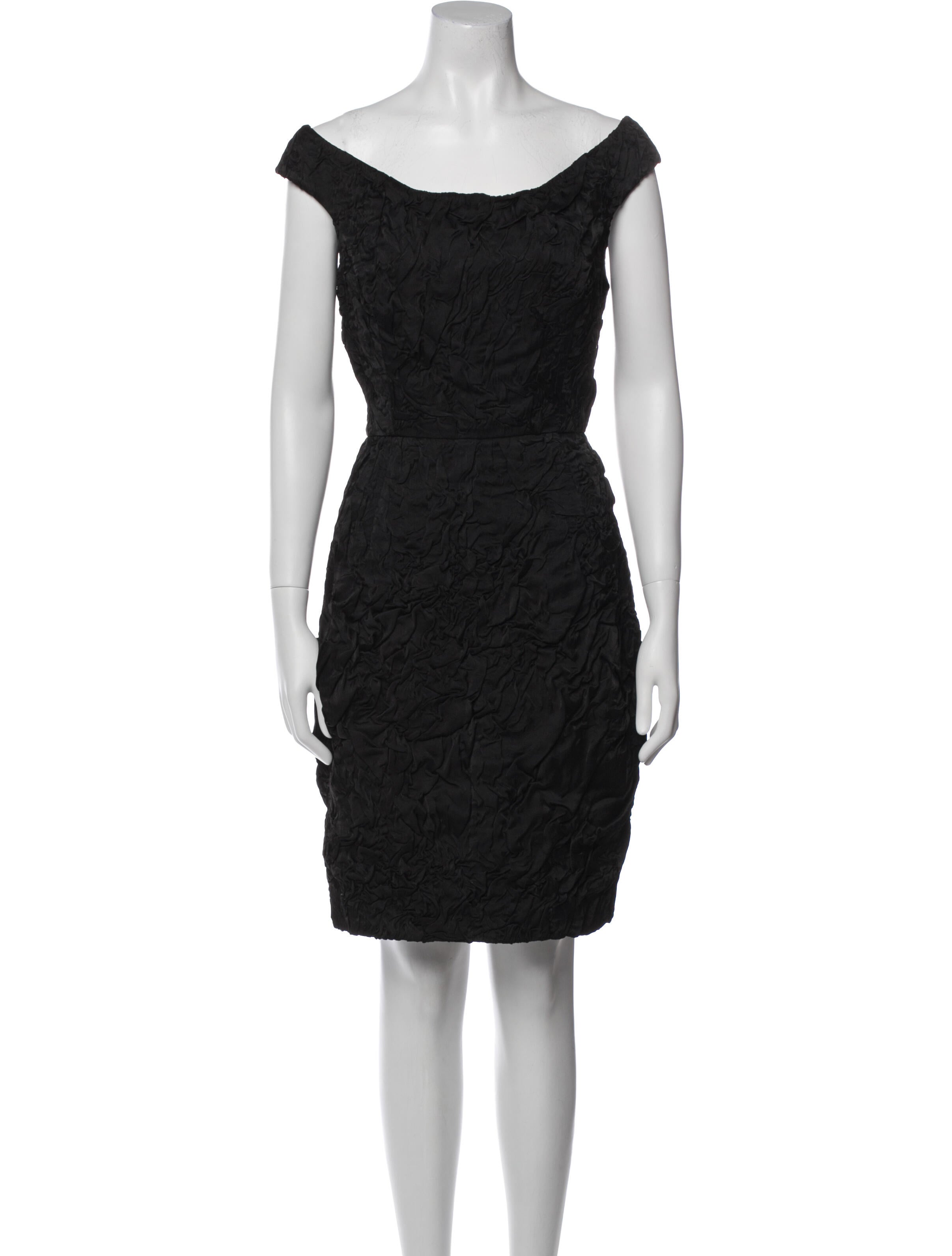 Donna Karan Scoop Neck Mini Dress