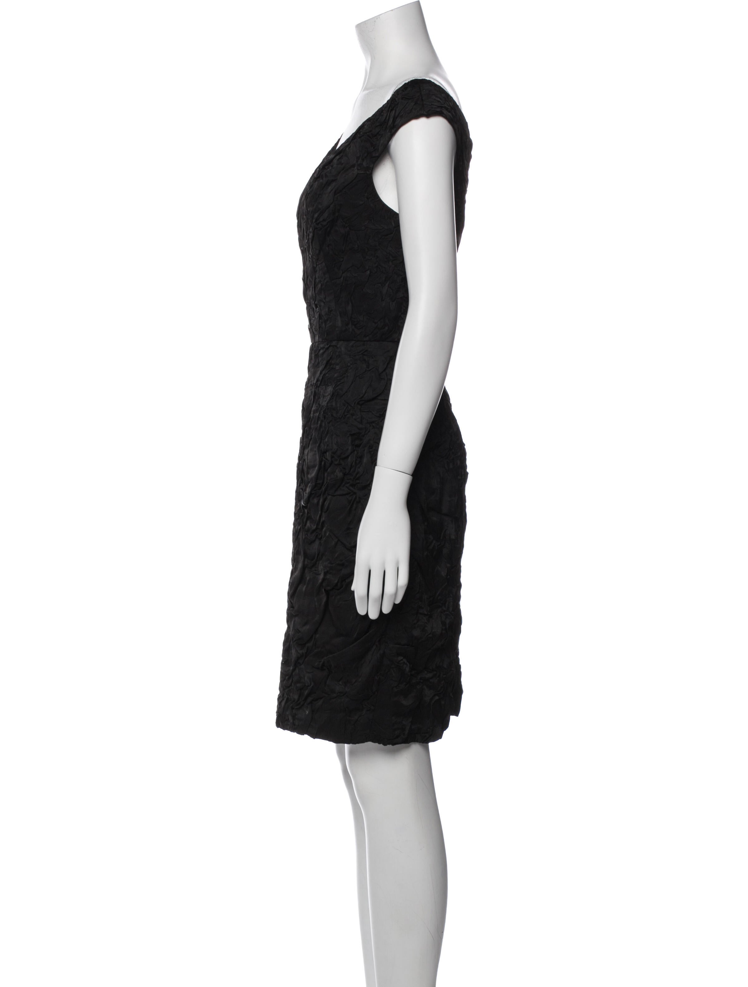 Donna Karan Scoop Neck Mini Dress