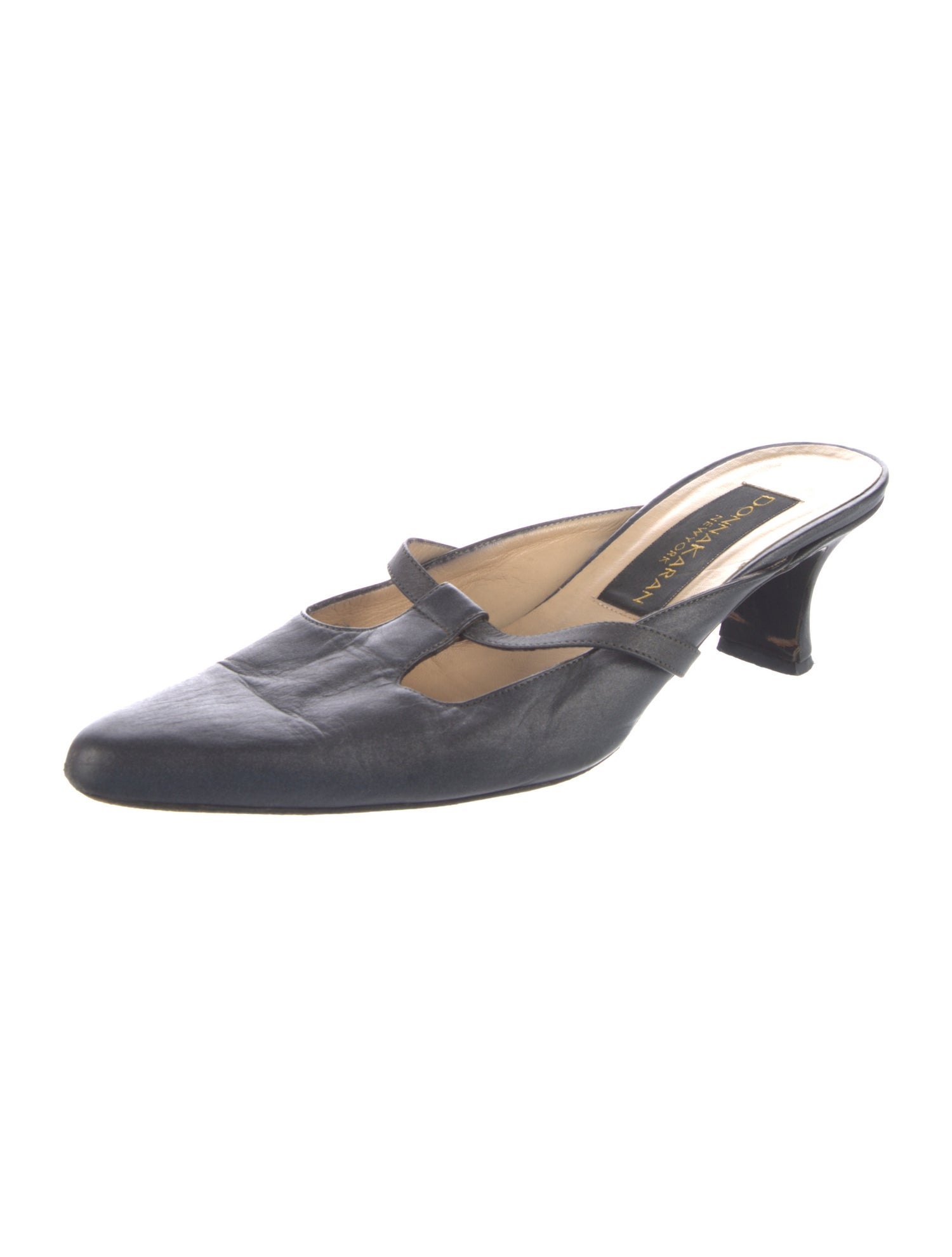 Donna Karan Leather Mules