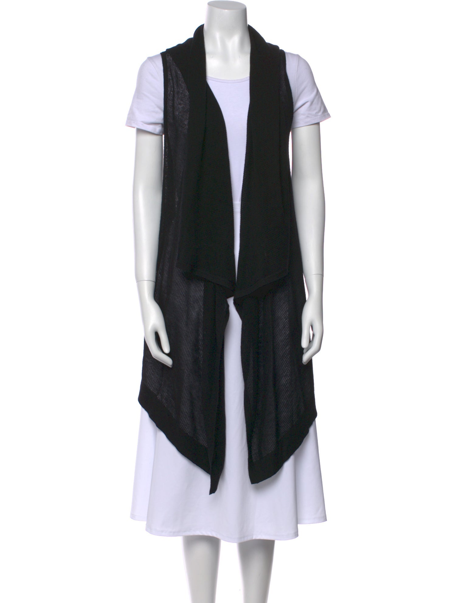 Donna Karan Cashmere Open Front Sweater