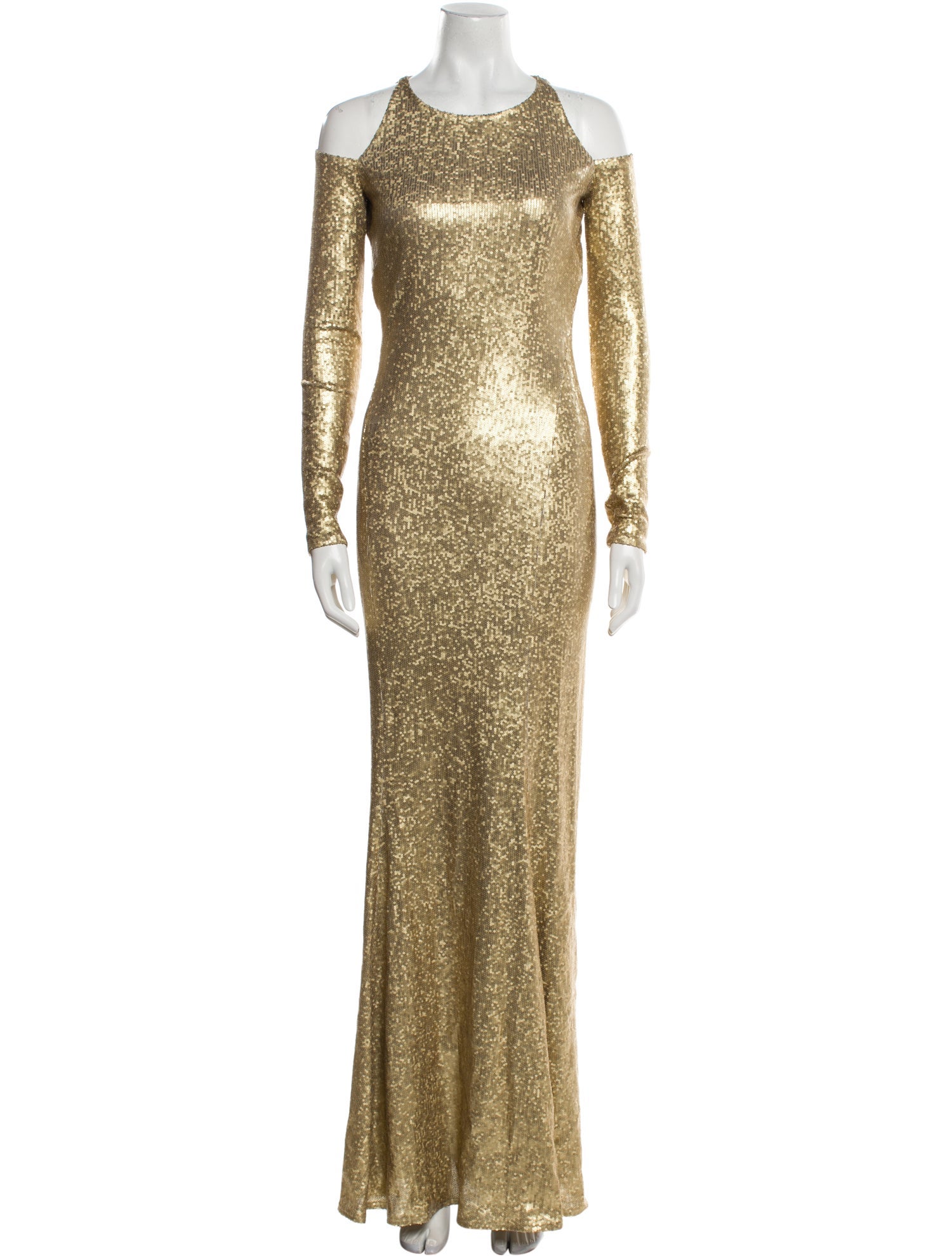 Donna Karan Crew Neck Long Dress