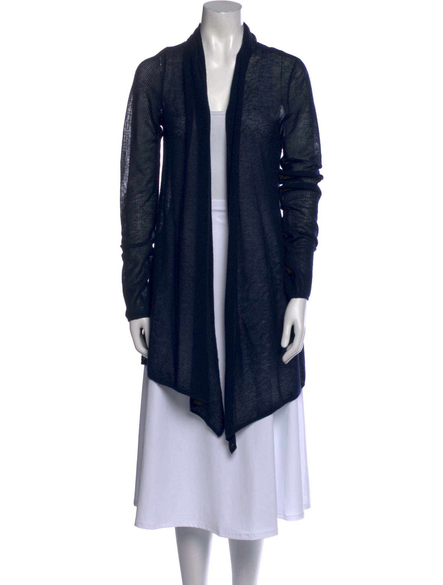 Donna Karan Cashmere Open Front Sweater