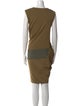 Donna Karan Colorblock Pattern Knee-Length Dress