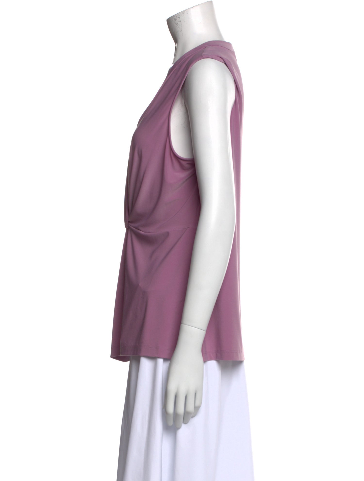 Donna Karan V-Neck Sleeveless Top