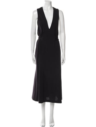 Donna Karan Wool Long Dress