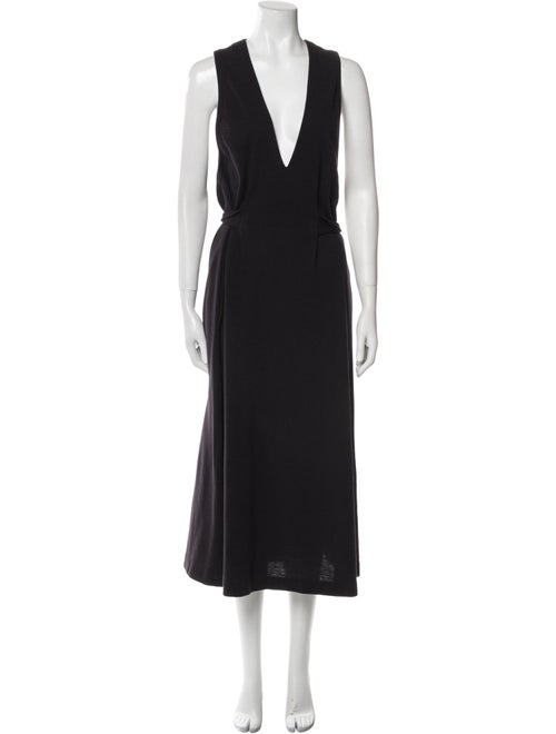 Donna Karan Wool Long Dress