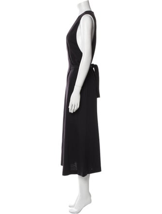 Donna Karan Wool Long Dress