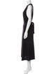 Donna Karan Wool Long Dress