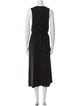 Donna Karan Wool Long Dress