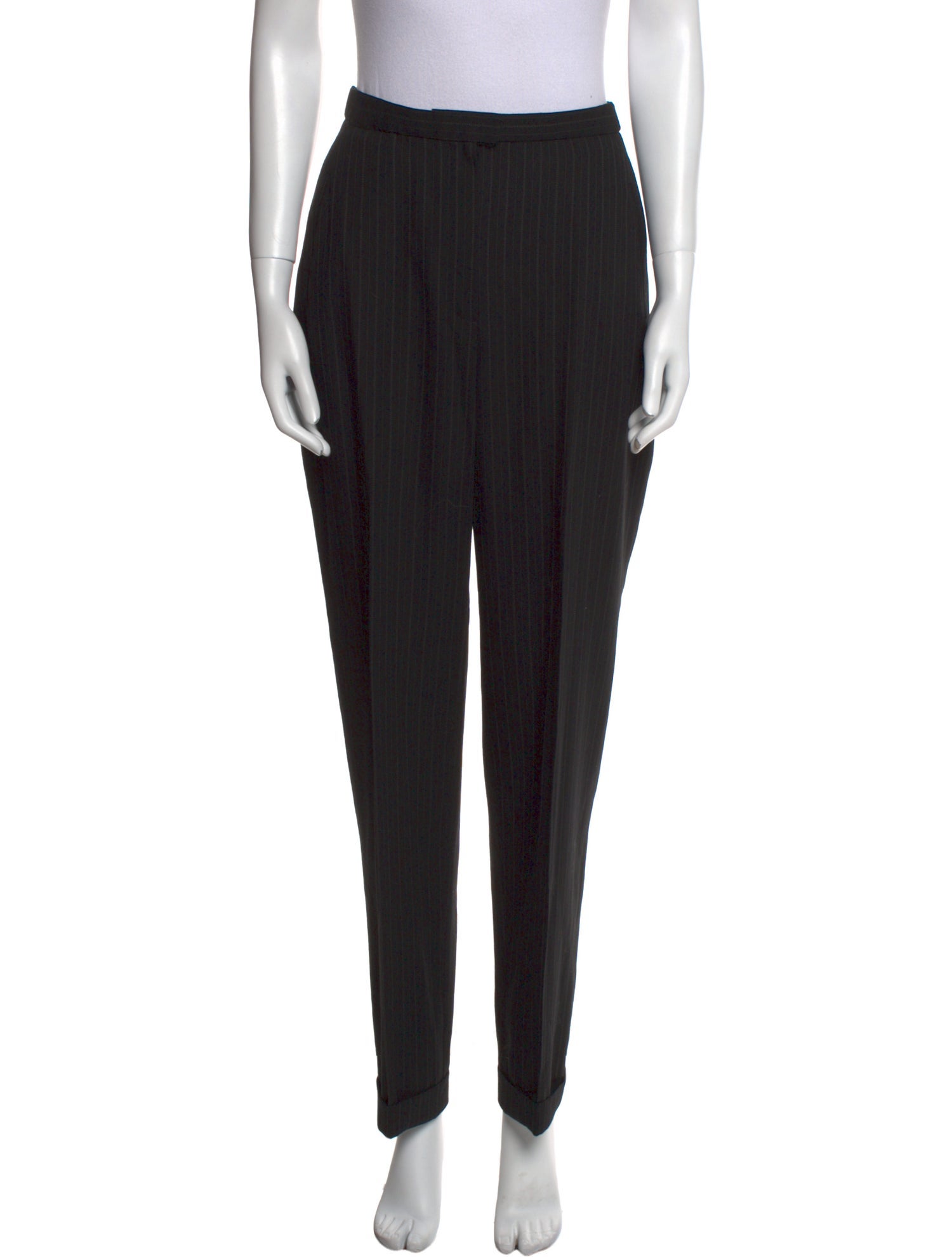 Donna Karan Wool Straight Leg Pants