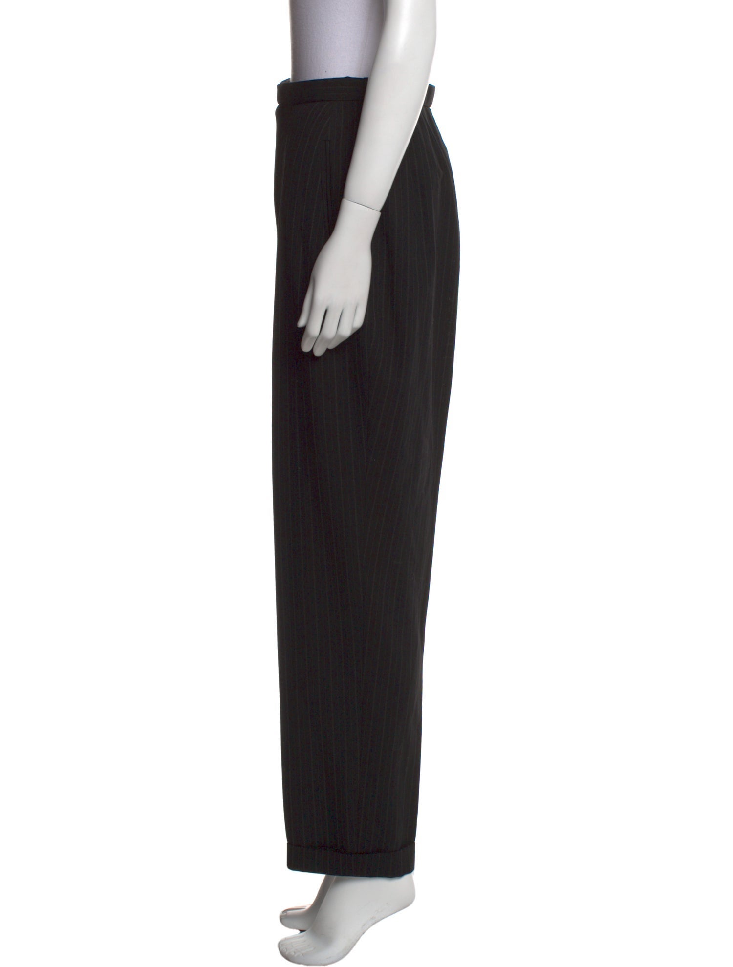 Donna Karan Wool Straight Leg Pants
