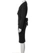 Donna Karan Ruffle Embellishment Skirt Suit