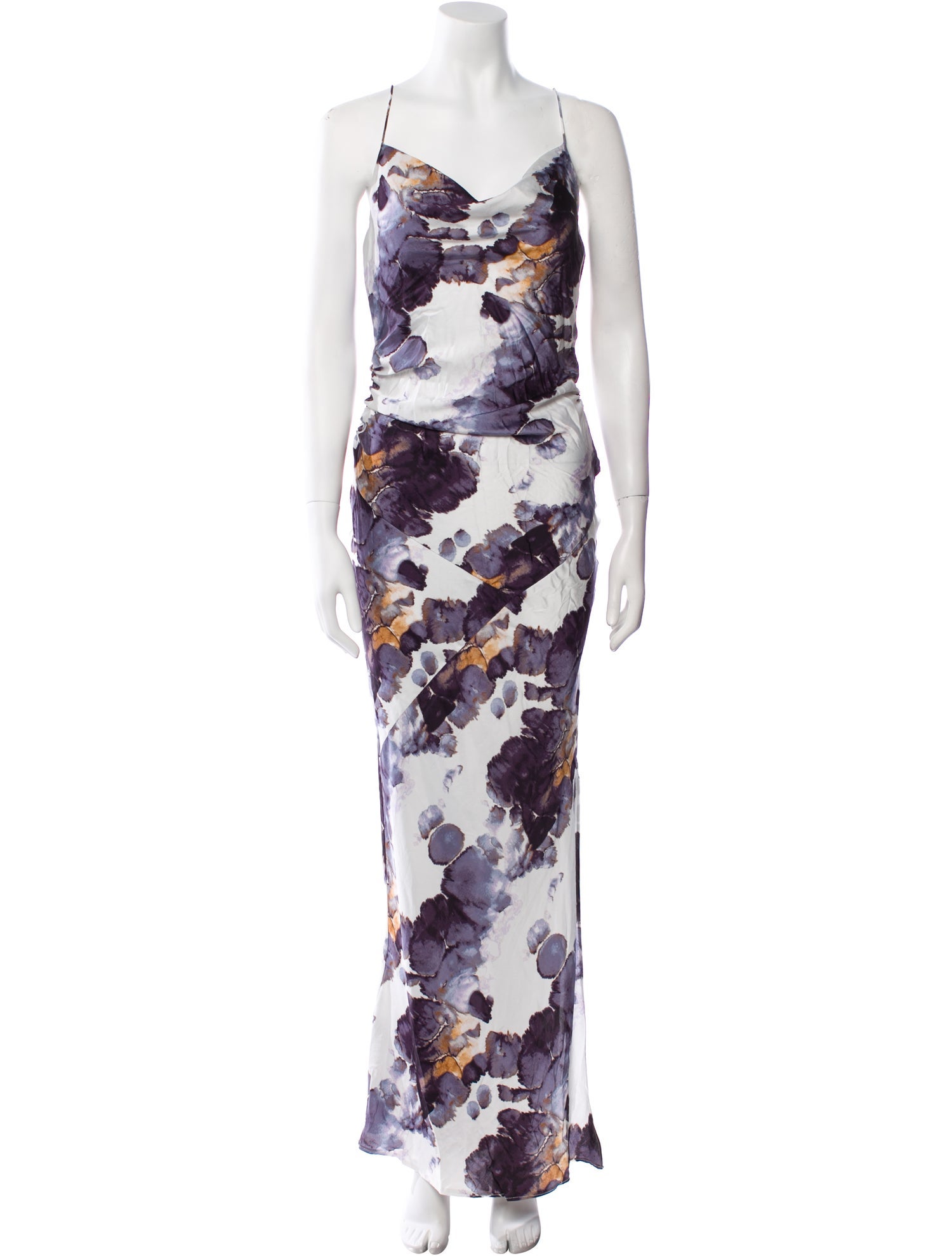 Donna Karan Floral Print Long Dress