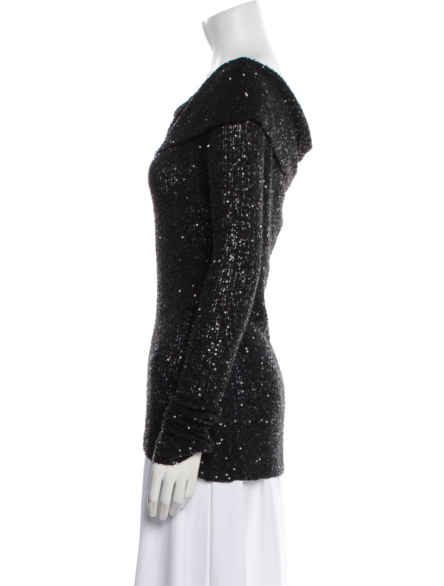 Donna Karan Cashmere Cowl Neck Top