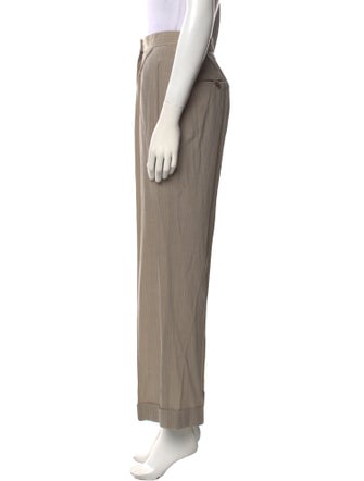 Donna Karan Wool Straight Leg Pants