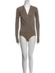 Donna Karan V-Neck Long Sleeve Bodysuit